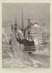 Der Französisch-Siamesische Grenzstreit, die Franzosen erzwingen den Menam